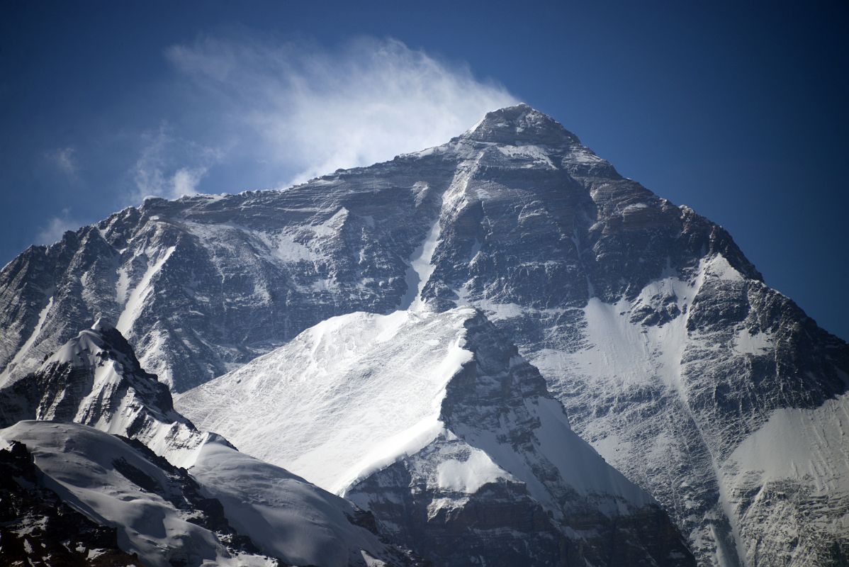 18 Mount Everest North Face Close Up From Rongbuk Monastery